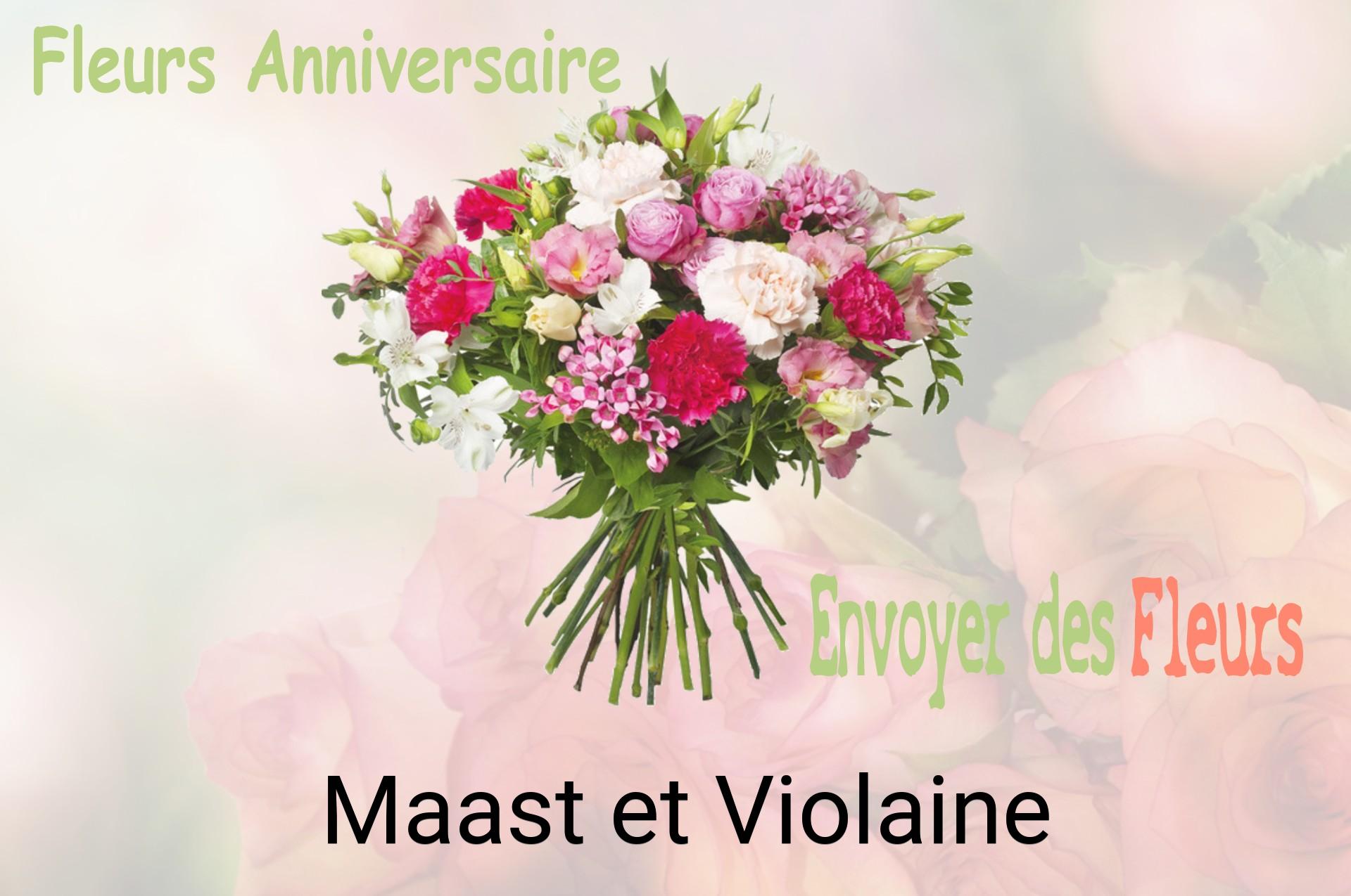 Bouquet de fleurs d’anniversaire livré à Maast-et-Violaine