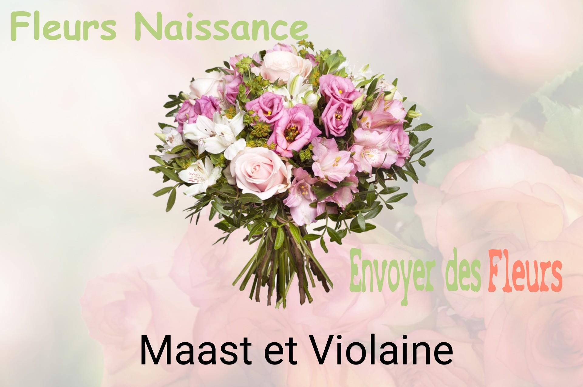 Bouquet de fleurs de naissance livré à Maast-et-Violaine