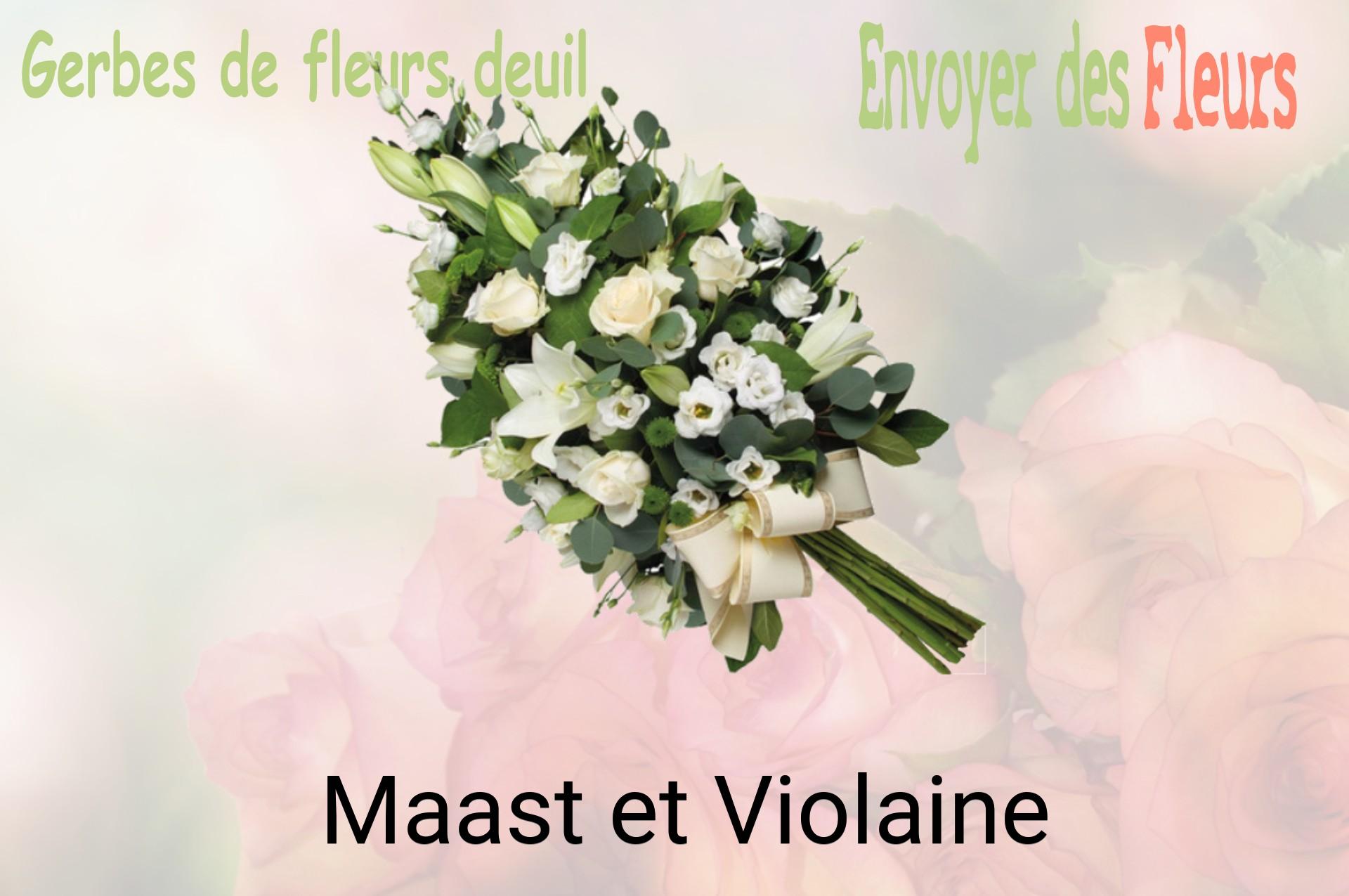 Gerbe de fleurs de deuil livrée à Maast-et-Violaine